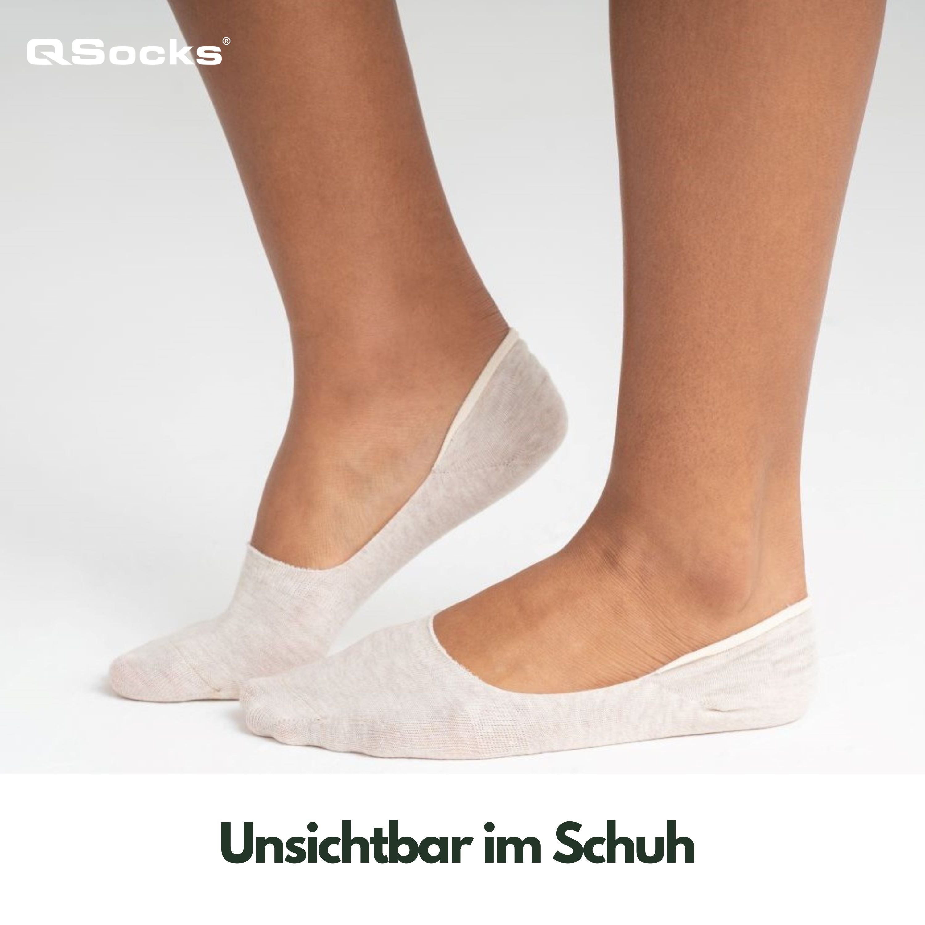 Medium Cut Ballerina Socken für Damen und Herren 6X Paar