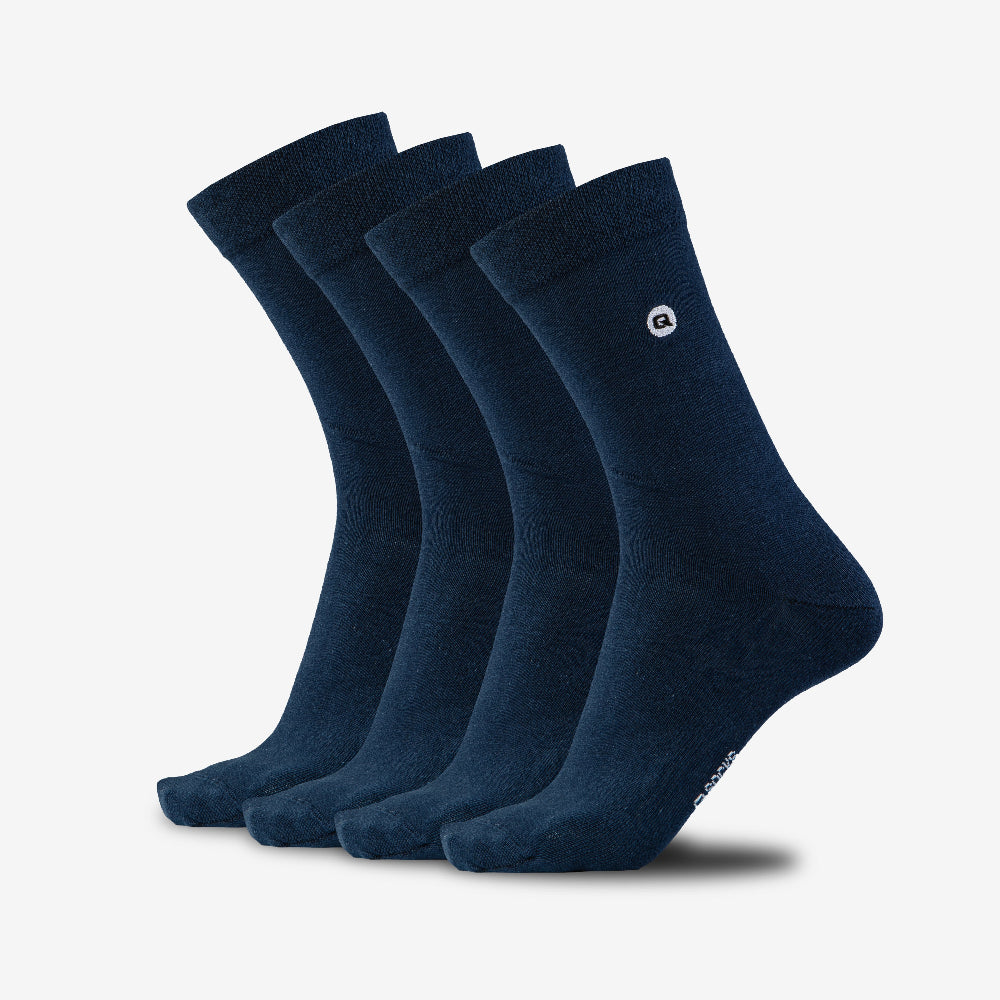 Business Anzugsocken aus Bio-Baumwolle Braun 4X Paar QOLONIA