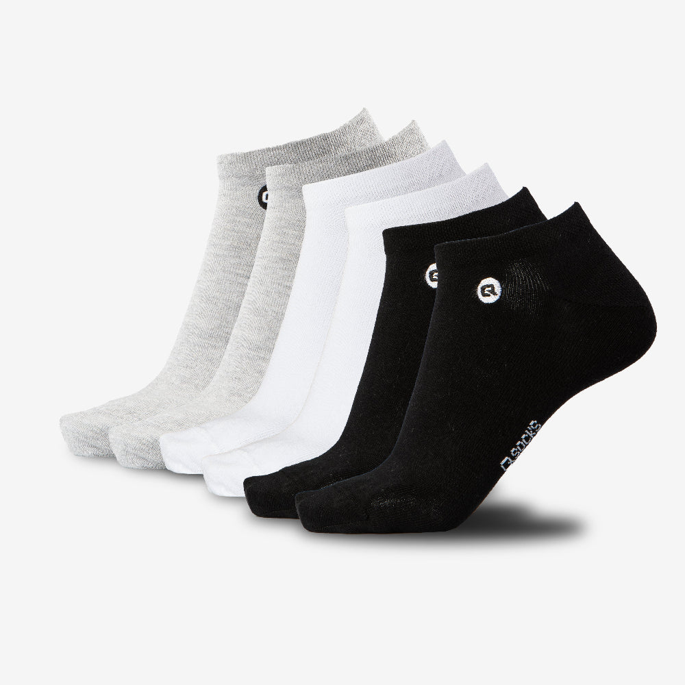 Dunne Sneaker Socken Mix Farben 6X Paar QOLONIA