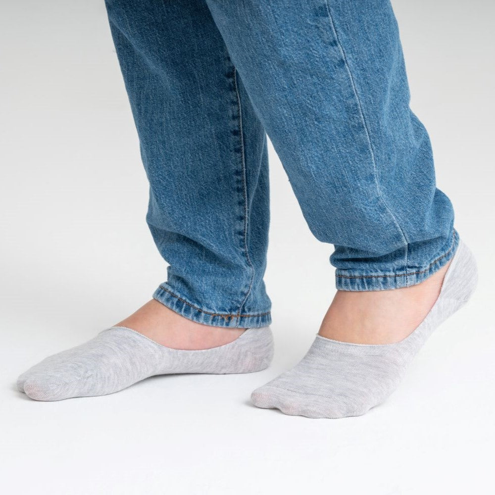 Medium Cut Ballerina Socken Grau Qolonia Bild1