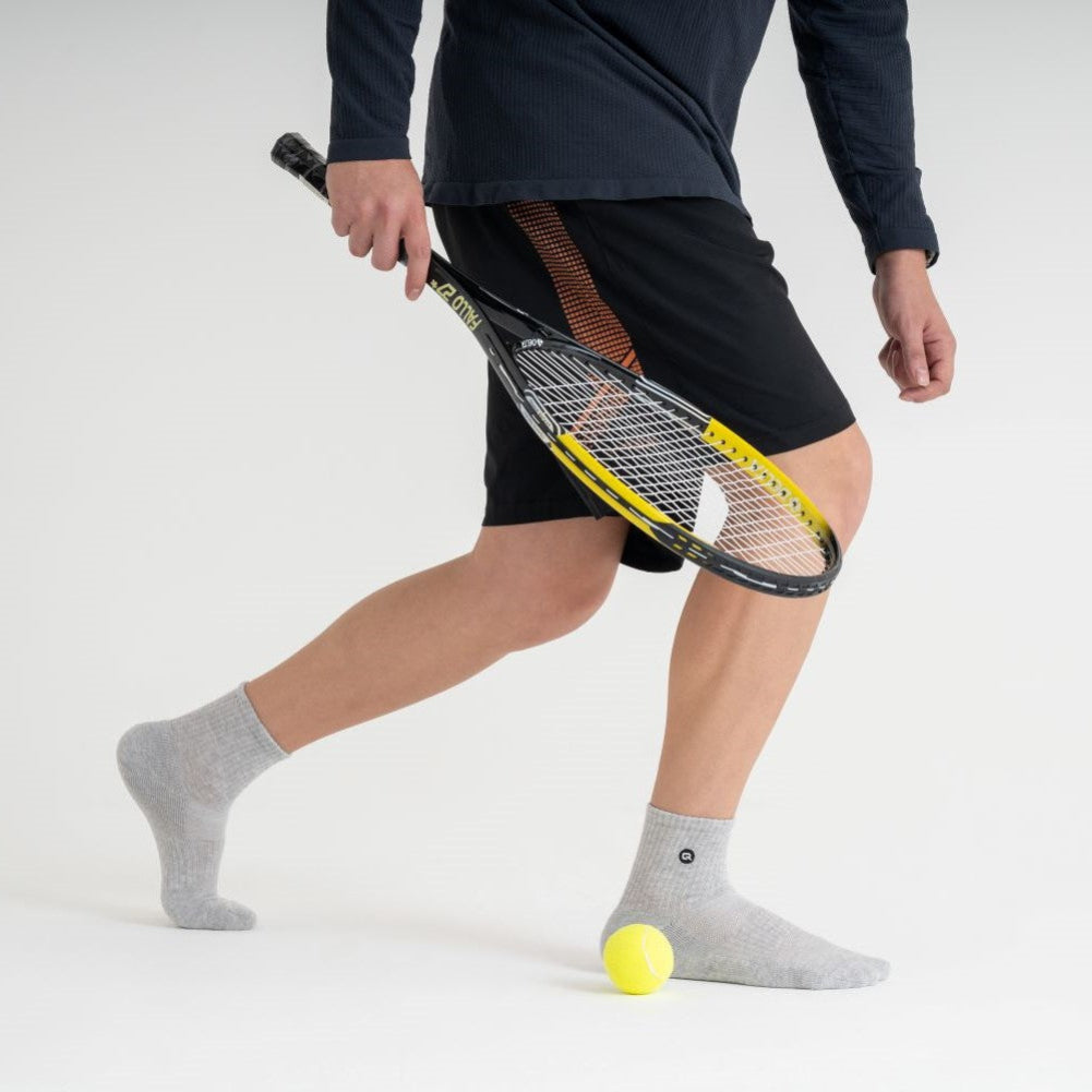 Mittelhohe Sportsocken Tennissocken grau