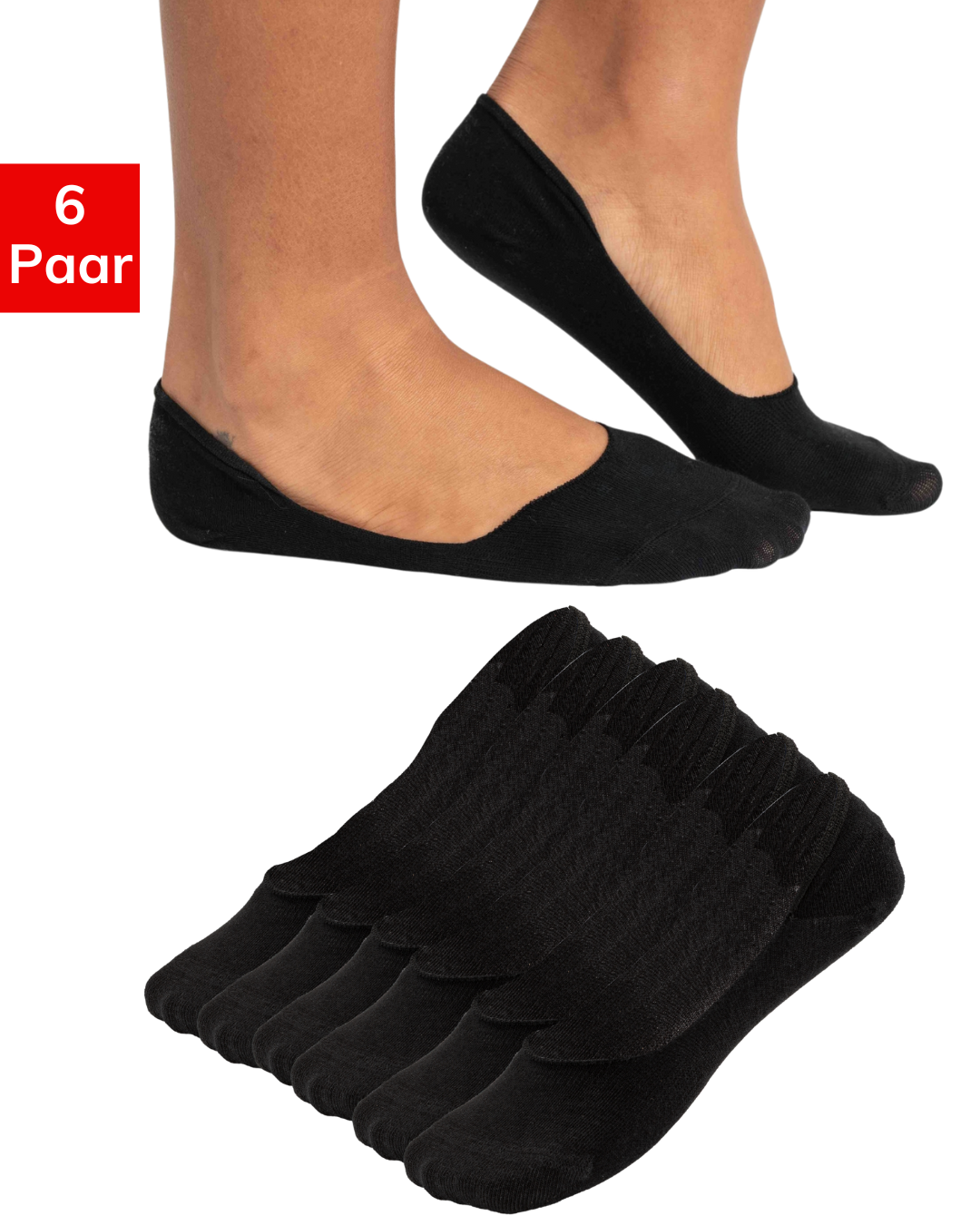No Show Socken Fusslinge Damen & Herren 6X Paar Bild6