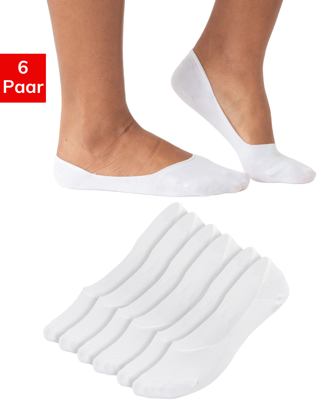 No Show Socken Fusslinge Damen & Herren 6X Paar Bild7