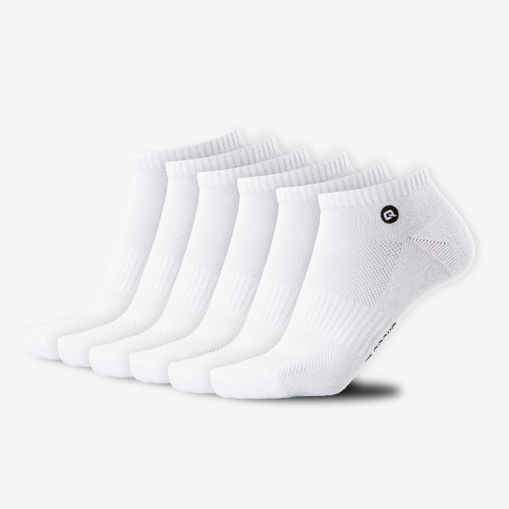 Sneaker Kurze Socken Weiss 6X Paar