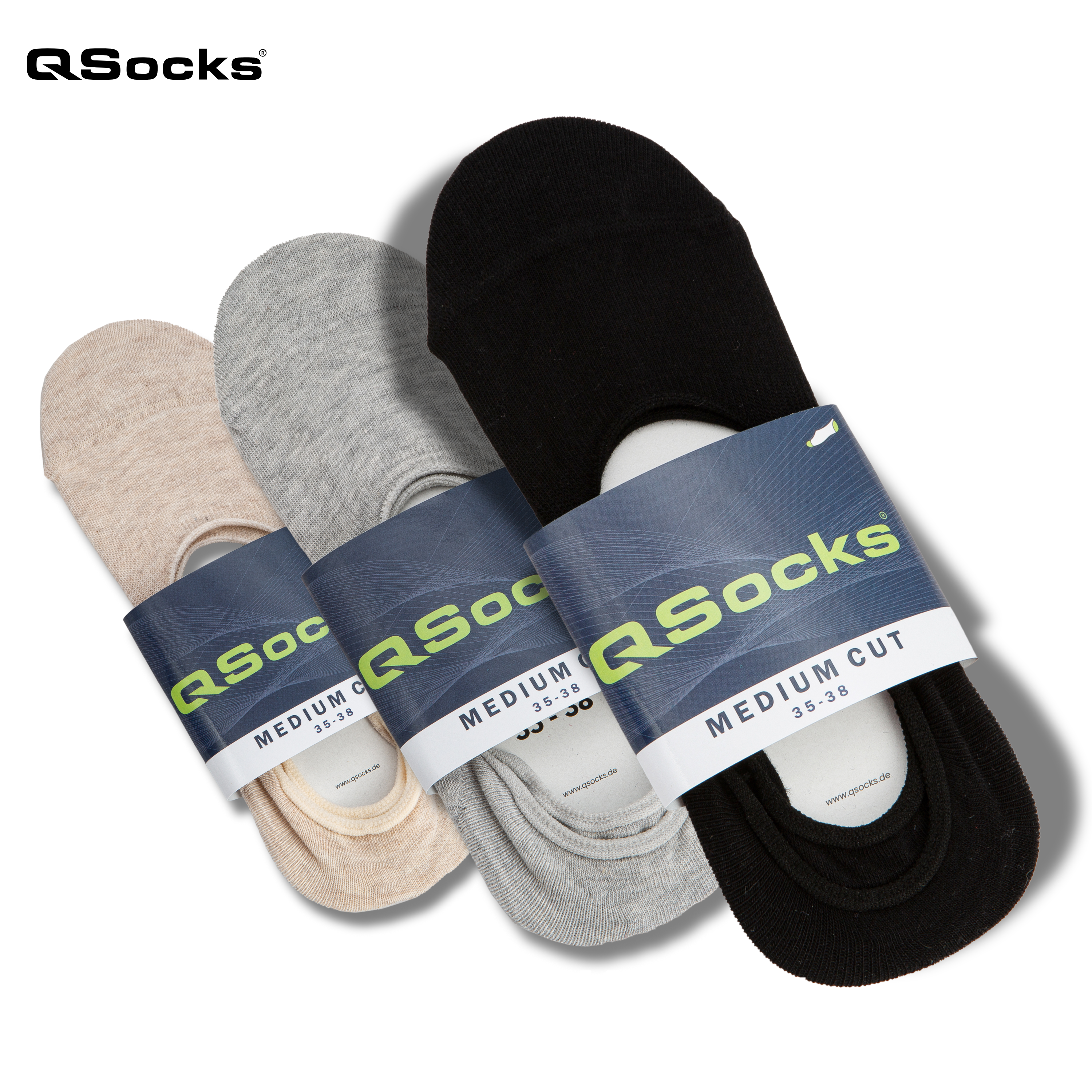 Medium Cut Socks for Women and Men 6X Pairs