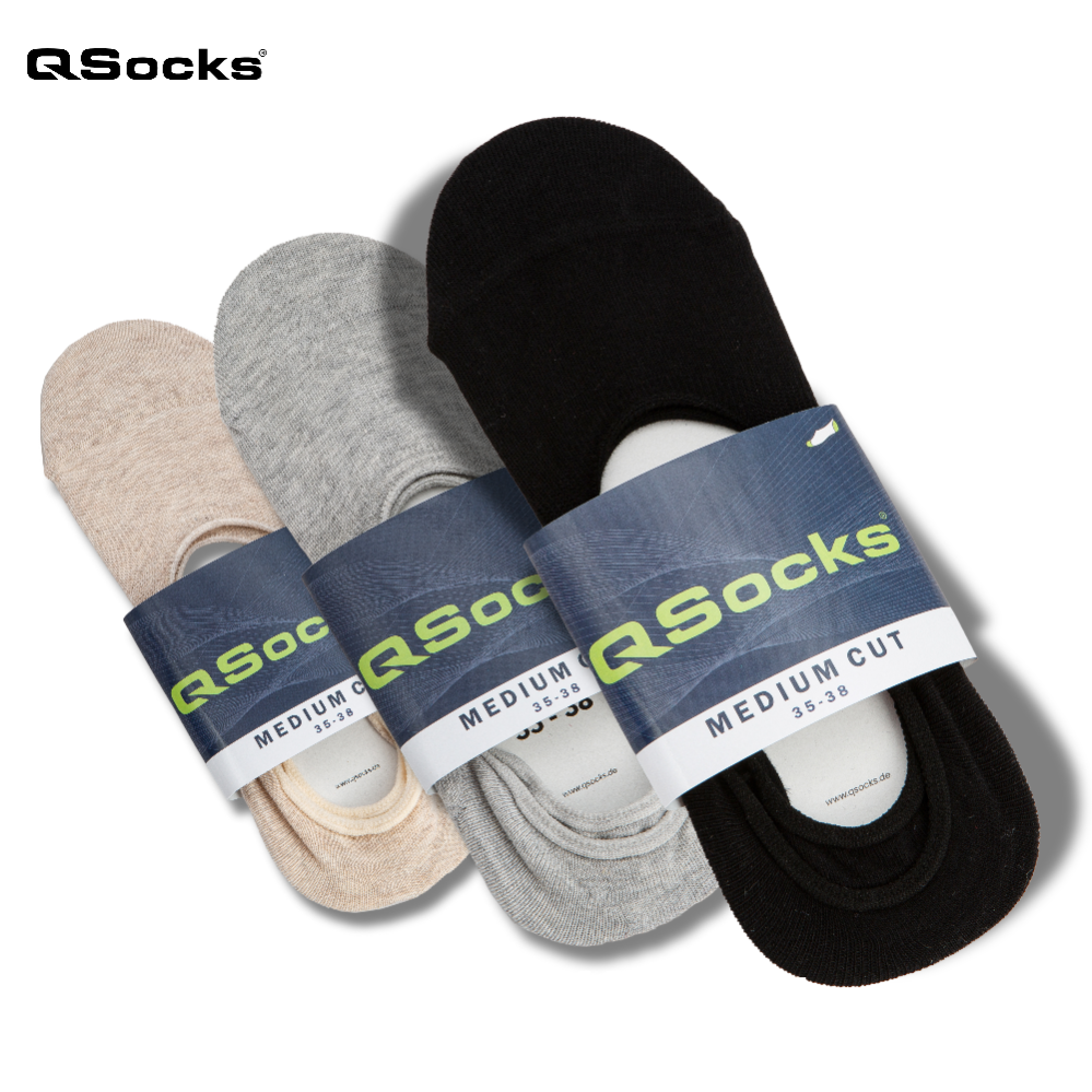 Medium_Cut_Ballerina_Socken_Mix_Farbe Qolonia