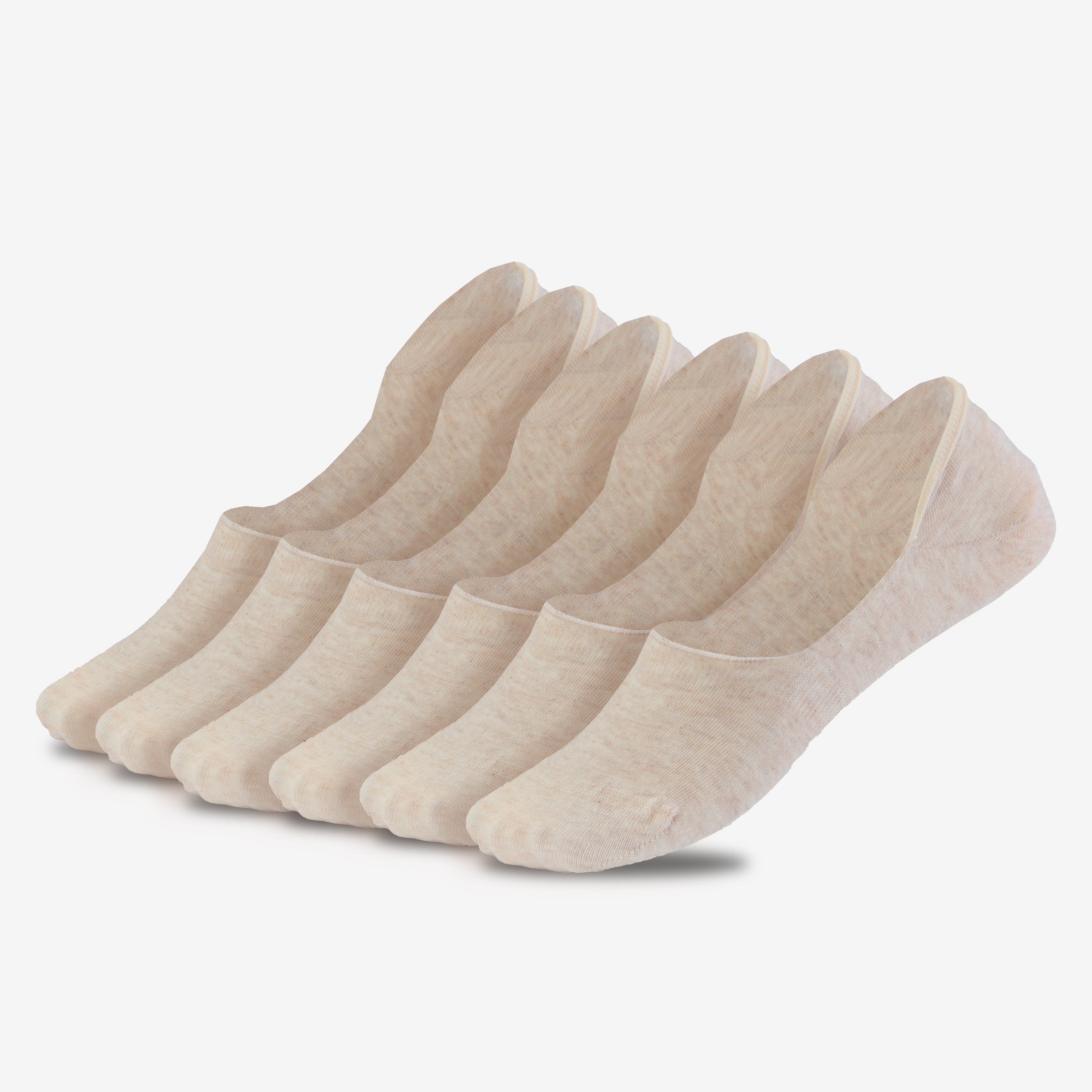 Medium Cut Socks Fusslinge_Beige_6_Paar