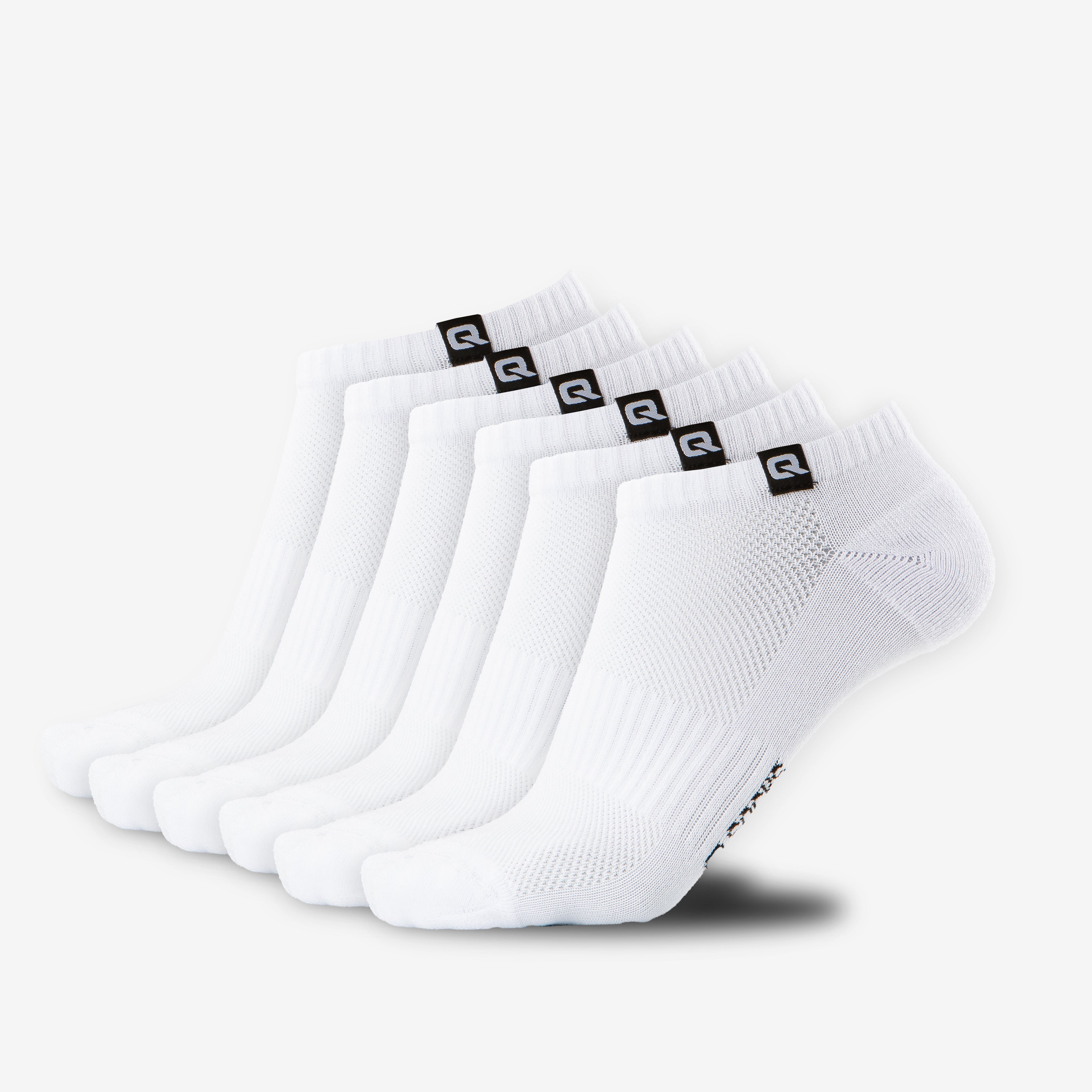 Sneaker Socken gepolstert Weiss 6 paar Bild1